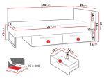 Παιδικό Κρεβάτι Lorin 11-Μπλε – Κασμίρ - Image 4
