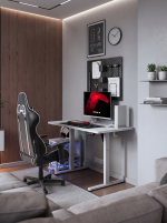 Ηλεκτρικό Γραφείο Gaming Hero 8.1 – Λευκό - Image 2