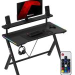 Γραφείο Gaming Hero 1.9 RGB – Μαύρο