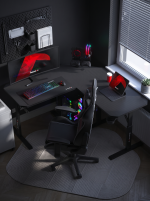 Γωνιακό Γραφείο Gaming Hero 7.3 – Μαύρο - Image 2