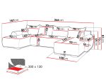 Γωνιακός Καναπές Ubo U-Μπεζ - Image 3