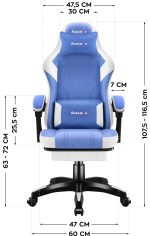 Καρέκλα Gaming Force 3.7 – Μπλέ - Image 3