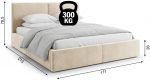 Επενδυμένο Κρεβάτι Celvora-Κασμίρ-160 x 200 - Image 5