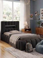 Επενδυμένο κρεβάτι Mercy mini-Mauro-90 x 200 - Image 5