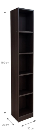 Βιβλιοθήκη Eliot 5s slim-Wenge - Image 3