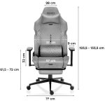 Καρέκλα Gaming Force 8.1 – Γκρί - Image 3